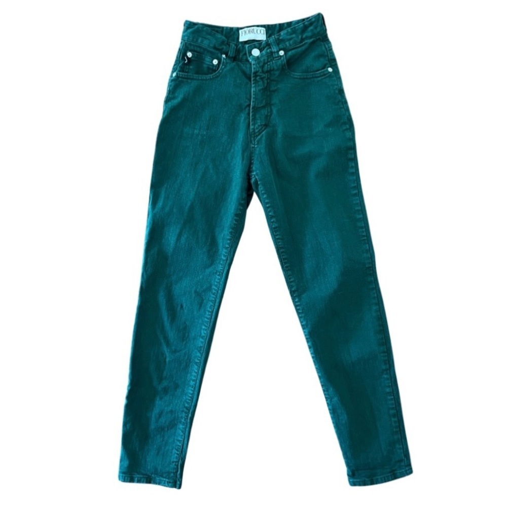 Vintage Fiorucci Tara Jeans in Forest Green